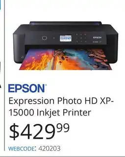 Vistek EPSON Expression Photo HD XP - 15000 Inkjet Printer offer