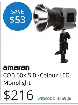 Vistek amaran COB 60x S Bi-Colour LED Monolight offer