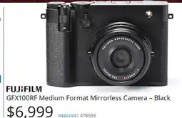 Vistek GFX100RF Medium Format Mirrorless Camera – Black offer