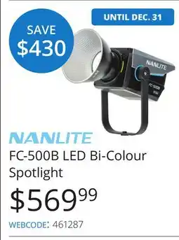 Vistek FC-500B LED Bi-Colour Spotlight offer
