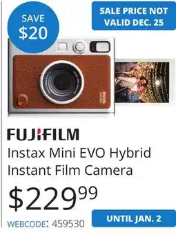 Vistek Fujifilm Instax Mini EVO Hybrid Instant Film Camera offer