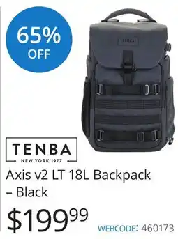 Vistek Axis v2 LT 18L Backpack-Black offer
