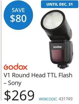 Vistek V1 Round Head TTL Flash – Sony offer