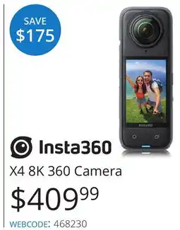 Vistek X4 8K 360 Camera offer