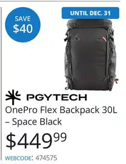 Vistek OnePro Flex Backpack 30L – Space Black offer