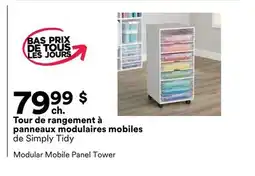 Michaels Tour de rangement à panneaux modulaires mobiles de Simply Tidy offer