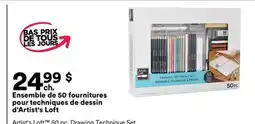 Michaels Ensemble de 50 fournitures pour techniques de dessin d'Artist's Loft offer