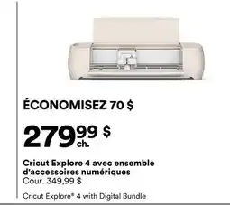 Michaels Cricut Explore 4 avec ensemble d'accessoires numériques offer