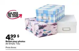 Michaels Boîtes pour photos de Simply Tidy offer