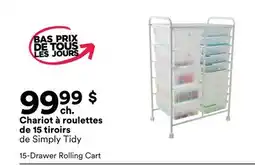 Michaels Chariot à roulettes de 15 tiroirs de Simply Tidy offer