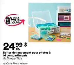 Michaels Boîtes de rangement pour photos à 16 compartiments de Simply Tidy offer