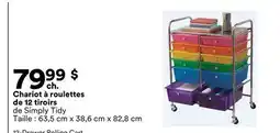 Michaels Chariot à roulettes de 12 tiroirs de Simply Tidy offer