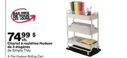 Michaels Chariot à roulettes Hudson de 3 étagères de Simply Tidy offer