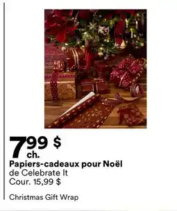 Michaels Papiers-cadeaux pour Noël de Celebrate It offer