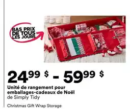 Michaels Unité de rangement pour emballages-cadeaux de Noël de Simply Tidy offer