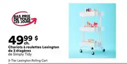 Michaels Chariots à roulettes Lexington de 3 étagères de Simply Tidy offer