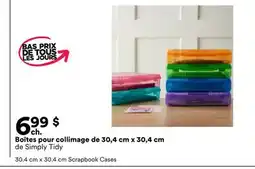 Michaels Boîtes pour collimage de 30,4 cm x 30,4 cm de Simply Tidy offer
