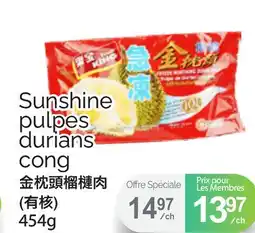 T&T Supermarket Sunshine pulpes durians cong, 454g offer