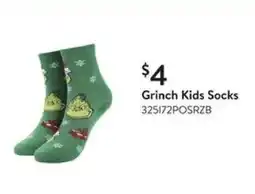 Walmart Grinch Kids Socks offer