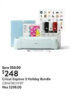Walmart Cricut Explore 3 Holiday Bundle offer