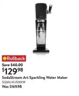 Walmart SodaStream Art Sparkling Water Maker offer