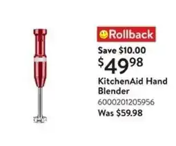 Walmart KitchenAid Hand Blender offer