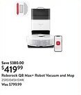 Walmart Roborock Q8 Max+ Robot Vacuum and Mop offer