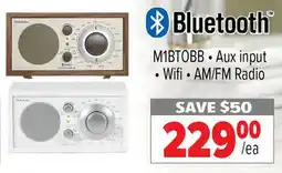 2001 Audio Video MODELONEBTOB - AM/FM TABLE RADIO BT OAK/BLACK offer