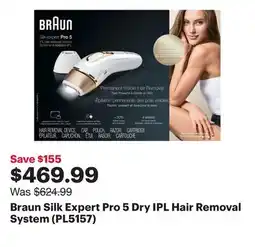 Best Buy Braun Silk Expert Pro 5 Dry IPL Hair Removal System (PL5157) offer