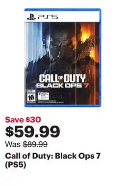 Best Buy Call of Duty: Black Ops 7 (PS5) offer