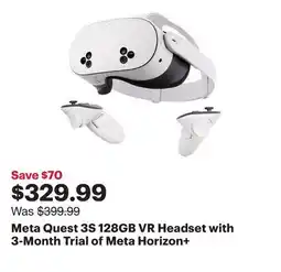 Best Buy Meta Quest 3S 128GB VR Headset with 3-Month Trial of Meta Horizon+ offer