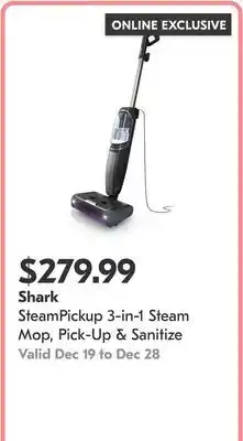 Shoppers Drug Mart SteamPickup 3-in-1 Steam Mop, Pick-Up & Sanitize offer