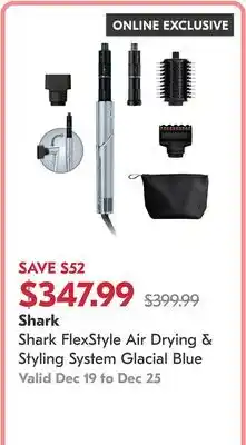 Pharmaprix Shark FlexStyle Air Drying & Styling System Glacial Blue offer