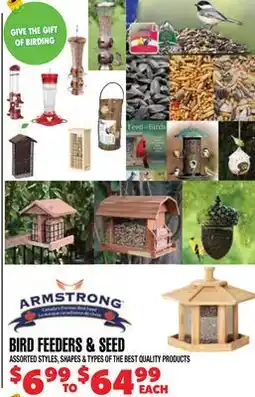 Len's Mill Stores Armstrong Bird Feeders & Seed offer