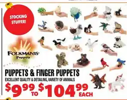 Len's Mill Stores Folkmanis Puppets & Finger Puppets offer