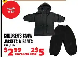 Len's Mill Stores Children's Snow Jackets & Pants offer