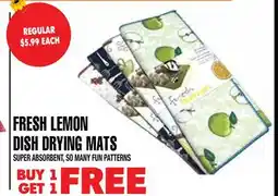 Len's Mill Stores Fresh Lemon Dish Drying Mats offer