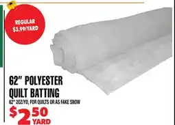 Len's Mill Stores 62 Polyester Quilt Batting offer