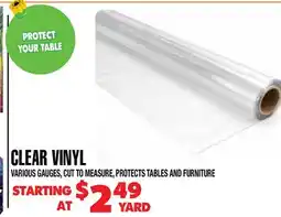 Len's Mill Stores Clear Vinyl offer