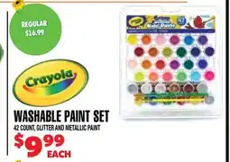 Len's Mill Stores Crayola Washable Paint Set offer