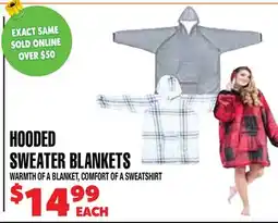 Len's Mill Stores Hooded Sweater Blankets offer