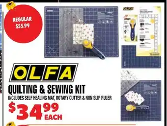 Len's Mill Stores OLFA Quilting & Sewing Kit offer
