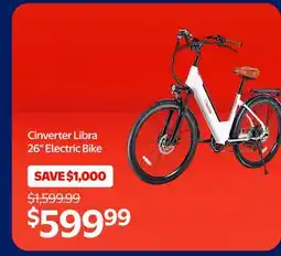 Walmart Cinverter Libra 26 Electric Bike offer