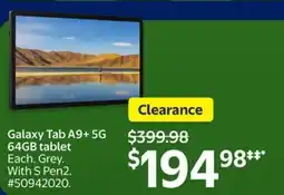 Walmart Galaxy Tab A9+ 5G 64GB tablet offer