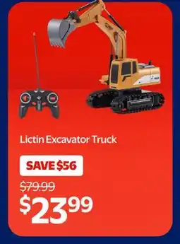 Walmart Lictin Remote Control Excavator offer
