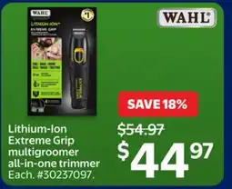 Walmart Lithium-Ion Extreme Grip multigroomer all-in-one trimmer offer