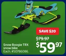 Walmart Snow Boogie TRX Snow bike offer
