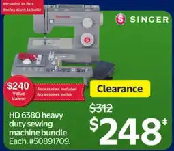Walmart HD 6380 heavy duty sewing machine bundle offer