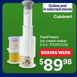 Walmart FastFreeze ice cream maker offer