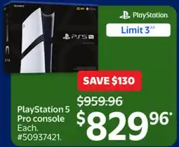 Walmart PlayStation 5 Pro console offer